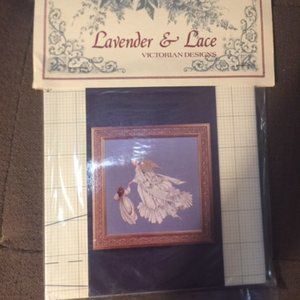 Lavender & Lace Cross Stitch Pattern
